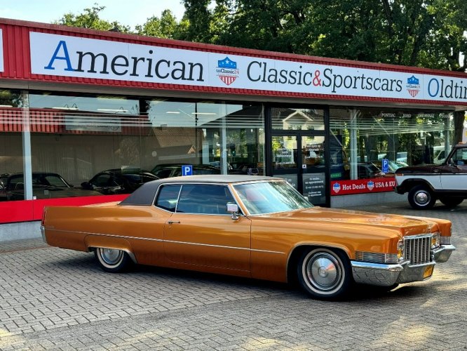 Cadillac Deville Coupe 1970 Orange Custom v8 SUPER STAN tech idealny klasyk do kolekcji V (1968-1970)