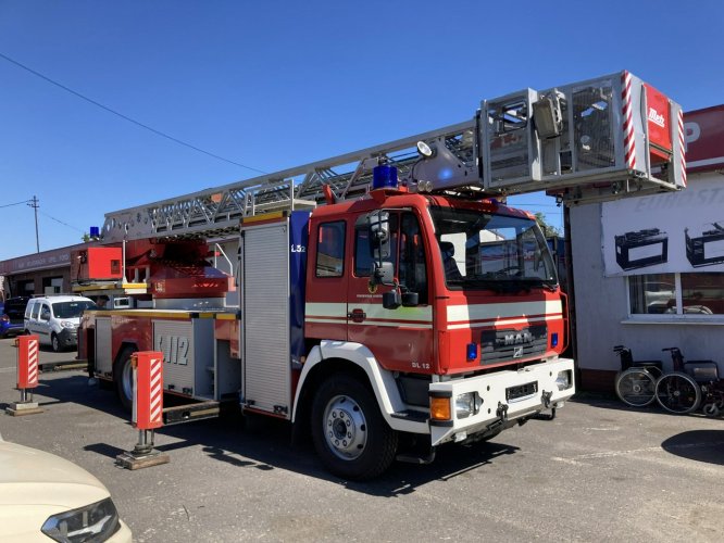 Man inny Man 15,280 Straż pożarna drabina Strażacka zwyżka podnośnik 32m Metz