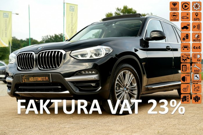 BMW X3 FUL LED head UP nawi EL.KLAPA grzane fotele PANORAMA skora hak LUXURY G01 (2017-)