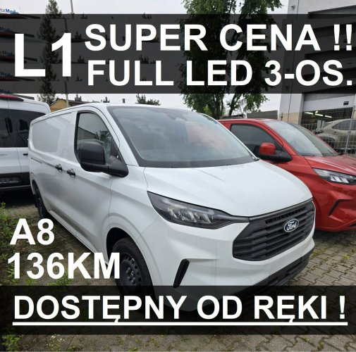 Ford Transit Custom L1 Nowy Ford Custom 136KM Dostępny od ręki Super Cena 2009 zł