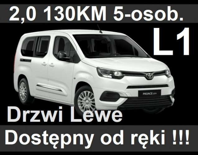 Toyota Proace City Verso L1 1,5 130KM Long Business Czujniki park. Tempomat Super Cena od ręki