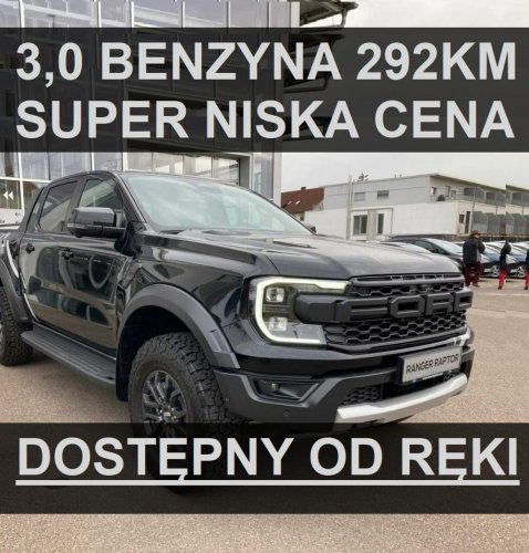 Ford Ranger Raptor Nowy Raptor V6 292KM Benzyna Super Niska Cena! 4195 zł od ręki !