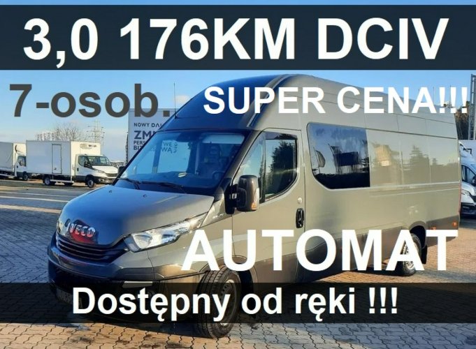 Iveco Daily 35S18 H 16m3 L4H2 7-os Brygadowy Automat Kamera 176KM Od ręki NiskaCena 2748zł