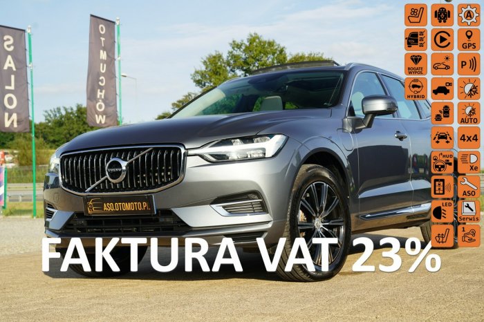 Volvo XC 60 INSCRIPTION panorama 4x4 ful led SKÓRA kamera 303 KM+PHEV 87 km max op II (2017-)