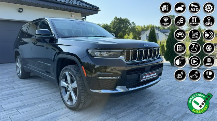 Jeep Grand Cherokee Long limited 3.6v6 394KM 6.osb. Ledy kamera skóry zamiana 4x4 f-k VAT V (2021-)