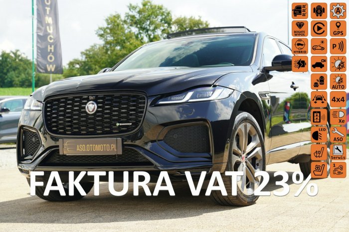 Jaguar F-PACE JEDYNY W PL  4x4 skóra el.fotele WEBASTO panorama FUL LED kamery 360