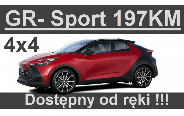 Toyota C-HR Nowa 4x4 197KM GR-Sport Premiere Edition Super Cena od ręki 2104 zł