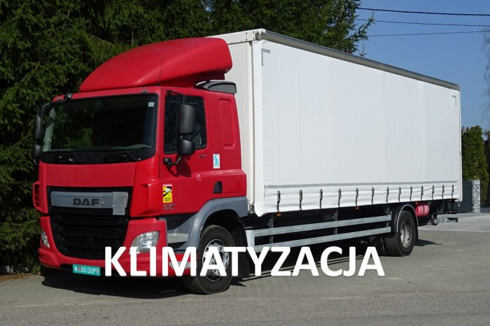 DAF CF 290 sypialna Euro 6 firanka 22palety, Winda klapa DAF CF 290 sypialna Euro6 firanka 22p, drzwi i winda klapa Sprowadzony