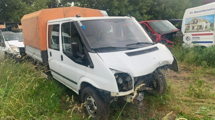 Ford Transit 2,2Tdci 125KM Doka Brygadówka Klima 7 osobowy + Skrzynia ładunkowa