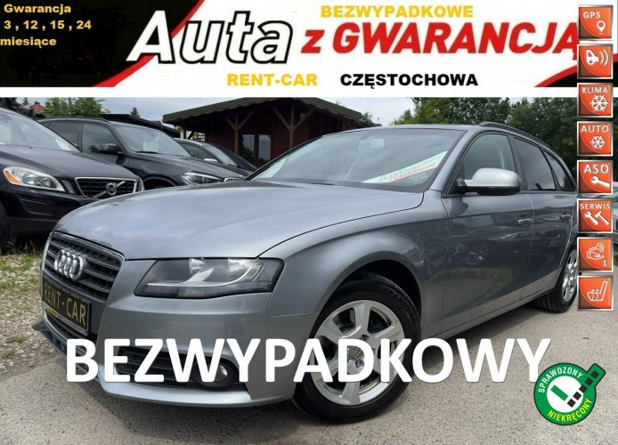 Audi A4 2.0TDi 120PS OPŁACONY Bezwypadkowy Klima Navi GWARANCJA24Miesiące B8 (2007-2015)