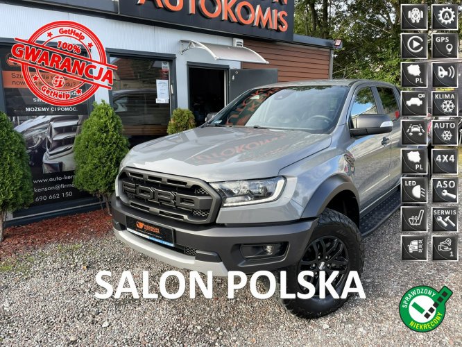 Ford Ranger Raptor LED, Hak, Nawigacja, Klimatyzacja, Kamera Cofania, 4x4, Webasto, USB