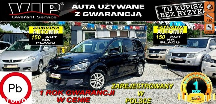 Volkswagen Touran N.Rozrząd i Turbo , Oszczędny 1,2 benzyna ,GWARANCJA, Możliwa Zamiana II (2010-2015)