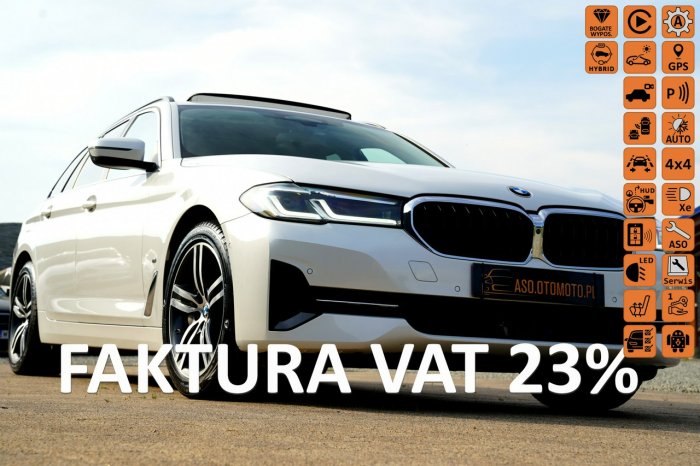 BMW 530 FUL LED head UP nawi EL.KLAPA grzane fotele PANORAMA skora X DRIVE max G30 (2017-)