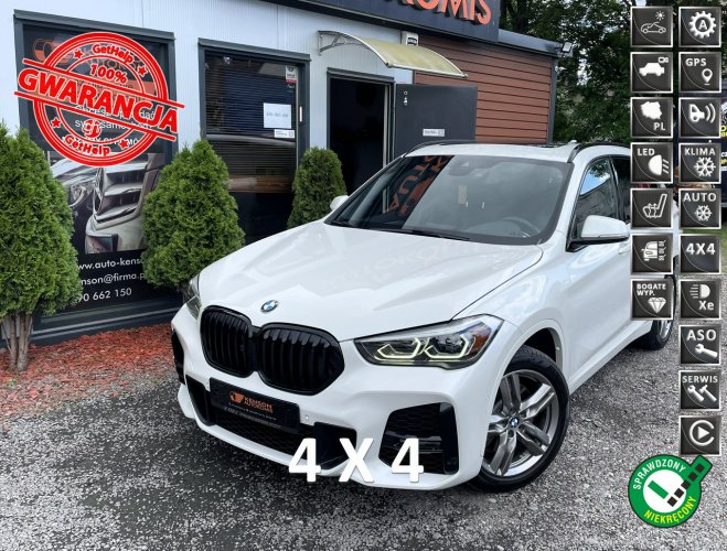 BMW X1 Serwis ASO, Panorama dach, Skórzana tapicerka, kamera cofania, LED II (F48) (2015-)