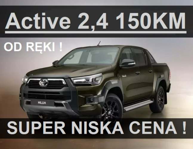 Toyota Hilux 2,4 150KM 4x4 Active Automat  Dostępny od ręki !  Super Cena 2149 zł VII (2005-)