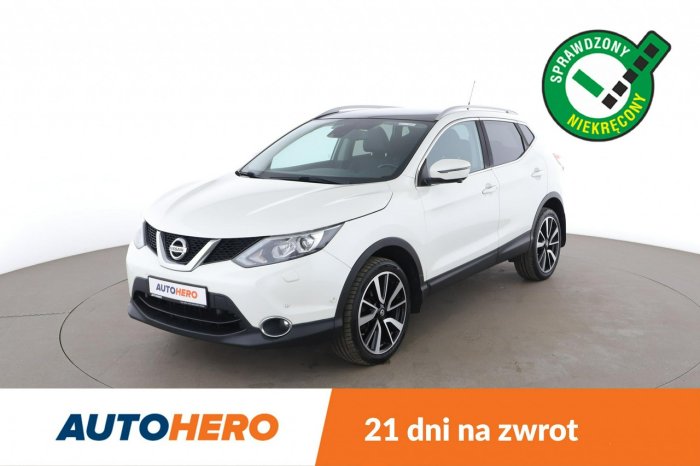 Nissan Qashqai skóra, panorama, navi, kamera i czujniki parkowania, II (2013-2021)