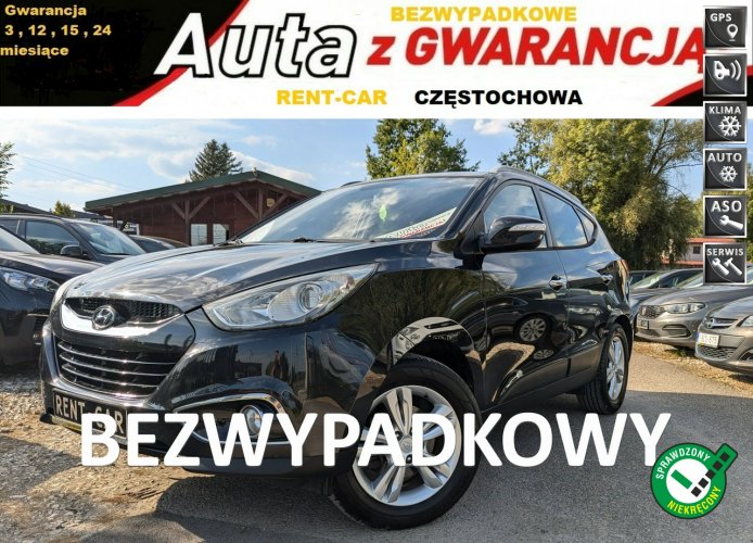 Hyundai ix35 1.7CRDi*116PS*ZAREJESTROWANY Bezwypadkowy Skóry Navi Serwis GWARANCJA