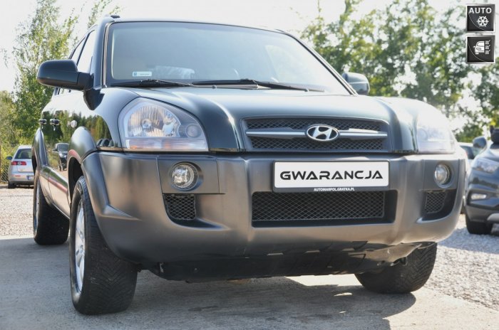 Hyundai Tucson 4x4*skóra*klimatronic*gwarancja*alufelgi*zarejestrowany*ubezpieczony I (2004-2010)