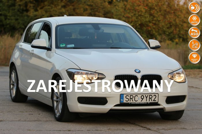 BMW 114 2012r. 1,6  Benzyna 102KM Biała KLIMATYZACJA Zadbana 112513KM Okazja! F20 (2011-)