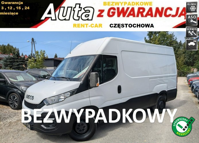 Iveco Daily 35S15 2.3D*145PS*3-Osoby*Ciężarowy*OPŁACONY*Bezwypadkowy Klima Serwis GW24M