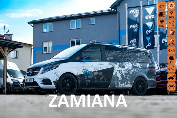 Mercedes inny MERCEDES V KLASA V250D 4X4 190KM 2016r BEZWYPADKOWY 6 MIEJSC ZAMIANA