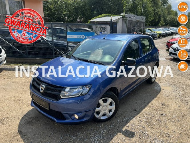 Dacia Sandero 1.2i*75*GAZ*Halogeny*Klima*1*Wł*Niemcy II (2012-2020)