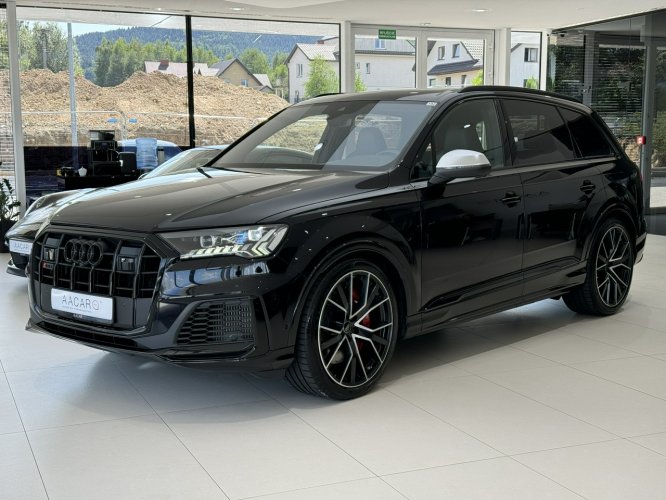 Audi SQ7 V8 TFSI Quattro, LED, B&O, Salon PL, 1-wł, FV23%, Gwarancja, DOSTAWA