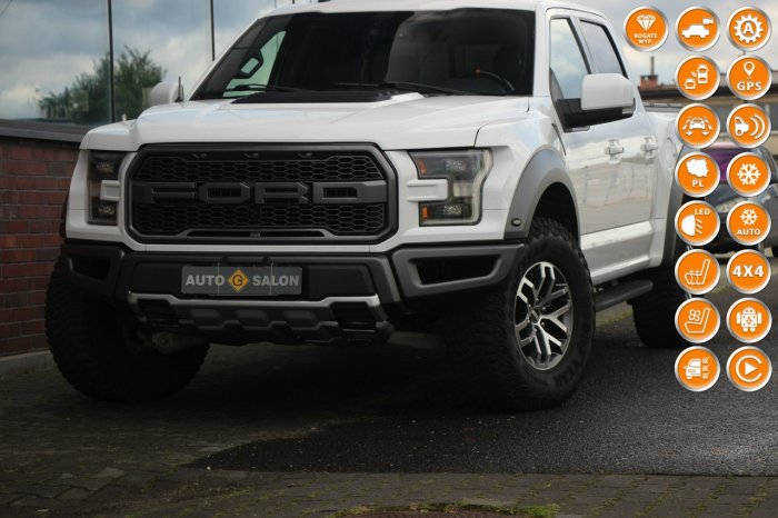 Ford F150 Raptor*450KM*4WD*Automat*FullLed*Radar*Skóra*Went+GrzFot*Blis*AsysToru (2015-)