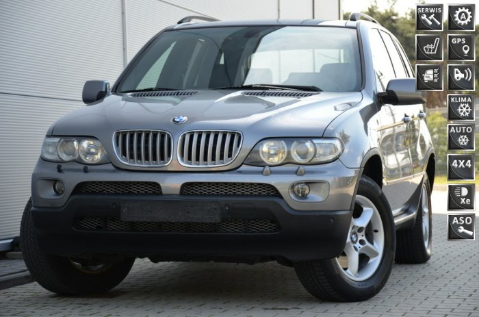 BMW X5 3.0D 218KM Serwis Lift Skóra Navi Xenon Pamięci E53 (1999-2006)