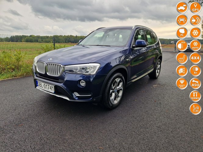 BMW X3 2.0d 190KM 170tys.km xDrive X-Line B47 Kamera BiXenon Gwarancja F25 (2010-)