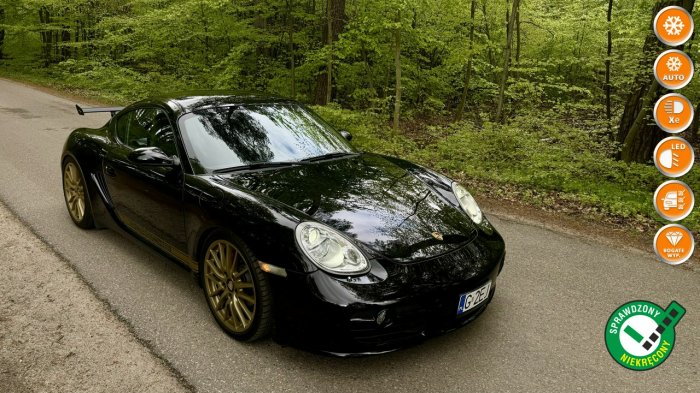 Porsche Cayman 3.4 s 330KM pakiet sport chrono obniżony MTS technik piękny stan zamia I (2005-2012)