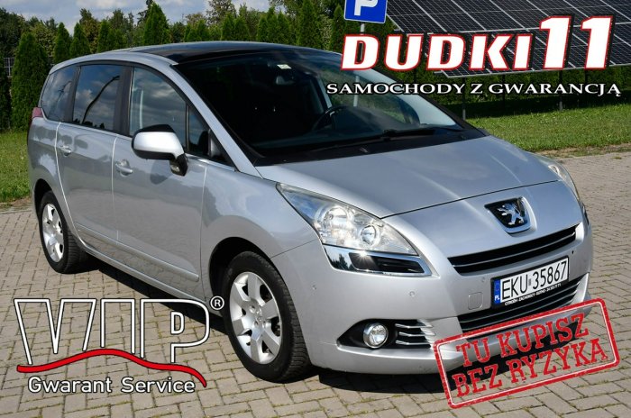 Peugeot 5008 1,6Benz DUDKI11 7 Foteli,Panorama Dach,Klimatr 2 str.Navigacja.OKAZJA I (2009-2017)