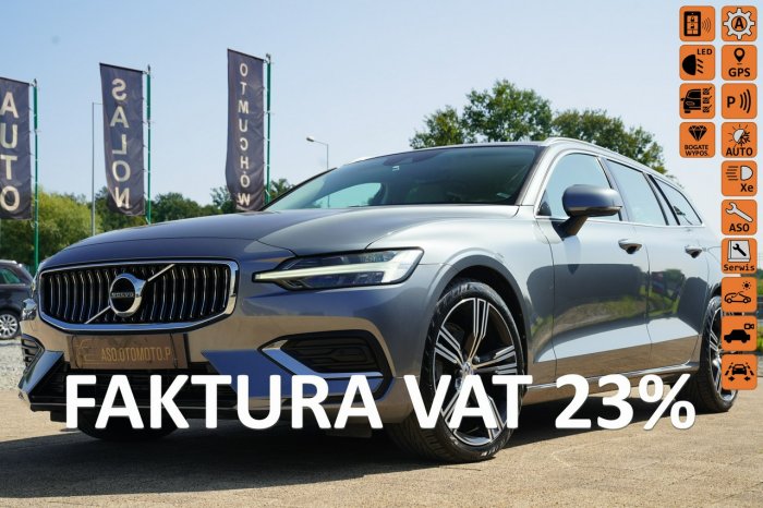 Volvo V60 INSCRIPTION acc FUL LED skóra nawi ALUSY 19 el.klapa licznik DIGITAL II (2018-)