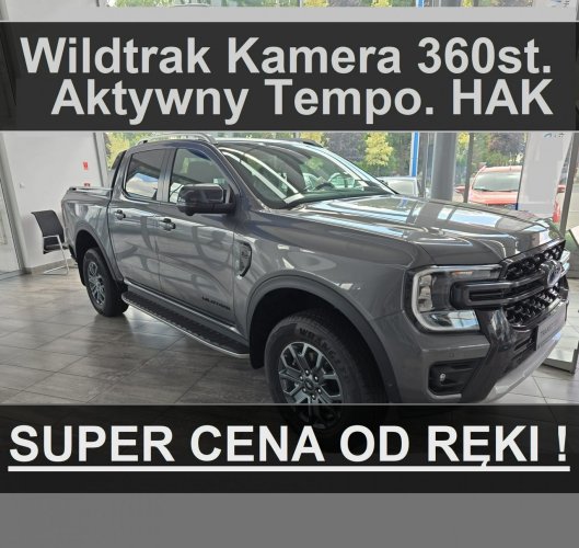 Ford Ranger Nowy Ranger Wildtrak 205KM 4x4 Roleta Kamera 360 Niska Cena 2559 zł VI (2022-)