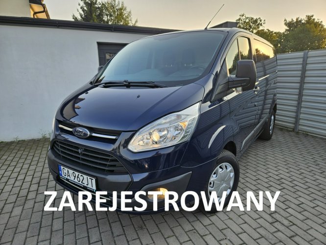 Ford Transit Custom 2.0 TDCi 130KM bezwypadek BDB WYPOSAŻENIE 3 osobowy BARDZO zadbany