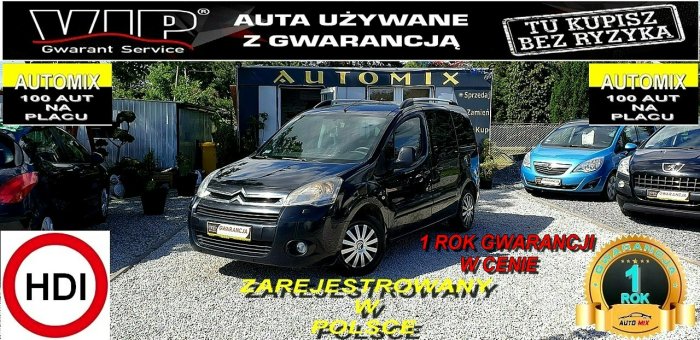 Citroen Berlingo ZAREJESTROWANY PL!Multispace,drzwi przesuwne,Klima,Zamiana II (2008-2018)