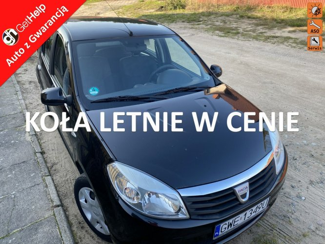 Dacia Sandero Nowe sprzęgło, benzyna, dodatkowe koła,klimatyzacja, el. szyby, isofix I (2008-2012)