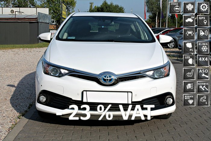 Toyota Auris Hybryda#Led#AsystentPasaRuchu#Grz.Fotele#Navi#SalonPolska II (2012-)