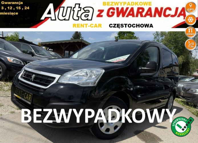 Peugeot Partner Tepee 1.6 HDi OPŁACONY Bezwypadkowy Navi Klima Serwis GWARANCJA24M II (2008-)