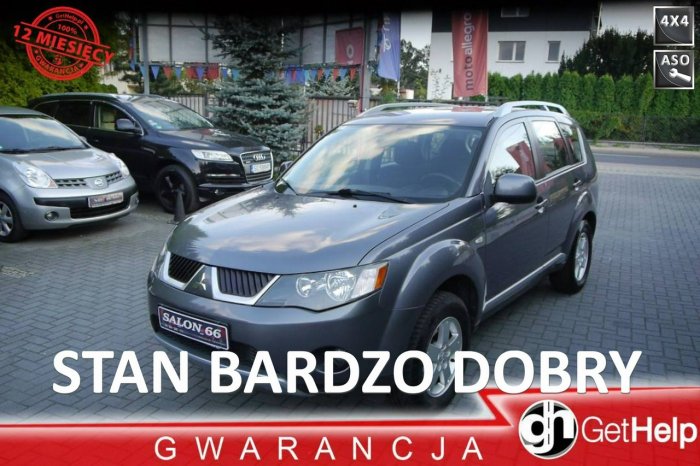 Mitsubishi Outlander 2.0D 4x4 Stan b.dobry bez rdzy Serwis ASO bezwypadkowy Gwarancja 12mcy II (2006-2013)