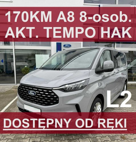 Ford Tourneo Custom L2 Nowy Titanium 170KM Aktywny Tempomat Felgi 19' Od ręki ! 3219 zł