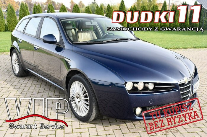 Alfa Romeo 159 1,8b DUDKI11 Skóry,Tempomat,Klimatronic,kredyt.GWARANCJA I (2005-2011)