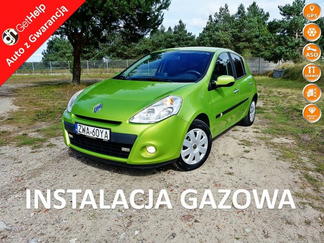 Renault Clio 1.2 16V + GAZ/LPG*TECH RUN*Klima*Elektryka*Navi*Mały Przebieg*Top Stan III (2005-2012)