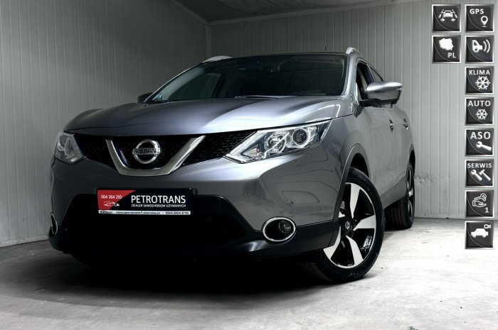 Nissan Qashqai 1.6 / 163KM LED Nawigacja Kamery360 Panorama Asystent pasa ruchu II (2013-2021)