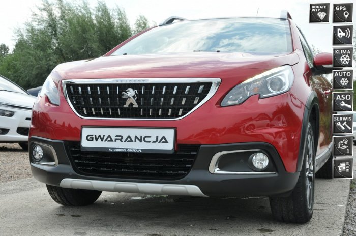 Peugeot 2008 nawi*bluetooth*zestaw głośnomówiący*ledy*pół skóra*asystent parkowania I (2013-2019)