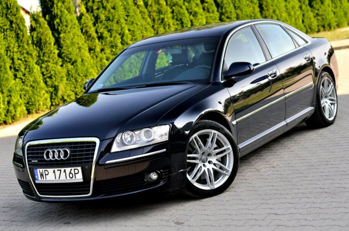 Audi A8 _4.2TDI 326KM_LONG_Skóra_Navi_Xenon_Serwis_ D3 (2002-2010)