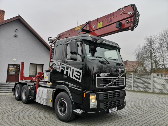 Volvo FH 520 6x4 LOGLIFT 251S Do Drewna Drzewa Lasu Dłużycy! Stan Bardzo Dobry! Automat! Niski Przebieg! 100% Sprawne! Jak Nowe!