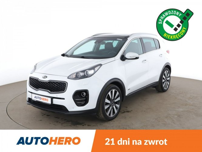 Kia Sportage 4x4, automat, bi-xenon, skóra, czujniki i kamera cofania, grzane fotel IV (2016-2021)