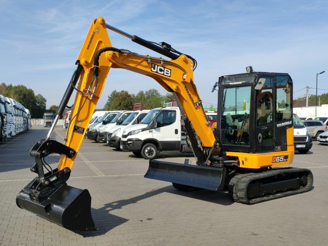 minikoparka JCB 65R-1 Komplet Łyżek + szybkozłącze Zadbana bez luzów Super Stan !!! nie Hitachi, Terex, Cat