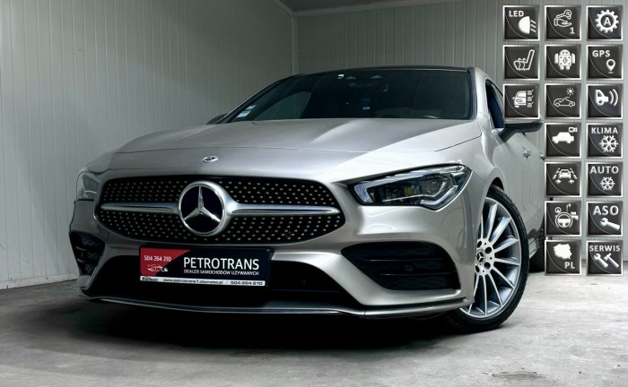 Mercedes CLA 180 1.5 / 116KM FULL LED Automat  Nawigacja Kamera Półskóra Panorama CLA 180